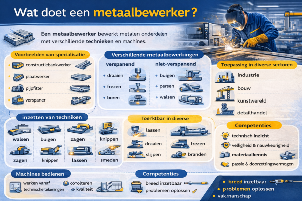 Alles over het beroep metaalbewerker Wat doet een metaalbewerker